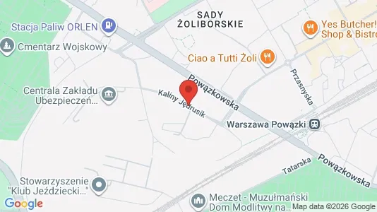 Apartments for rent i Warszawa Żoliborz - kort over placeringen