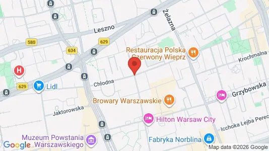 Apartments for rent i Warszawa Wola - kort over placeringen