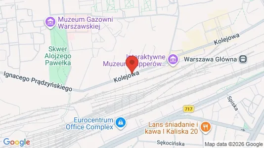 Apartments for rent i Warszawa Wola - kort over placeringen
