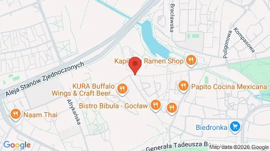 Apartments for rent i Warszawa Praga-Południe - kort over placeringen
