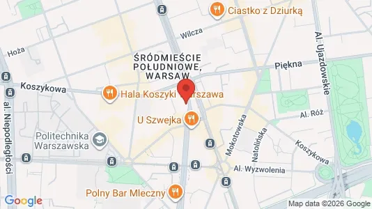 Apartments for rent i Warszawa Śródmieście - kort over placeringen