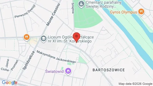 Apartments for rent i Wrocław - kort over placeringen