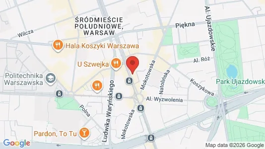 Apartments for rent i Warszawa Śródmieście - kort over placeringen
