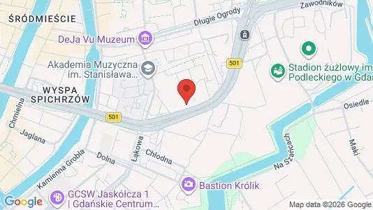 Apartments for rent i Gdańsk - kort over placeringen