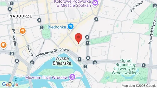 Apartments for rent i Wrocław - kort over placeringen