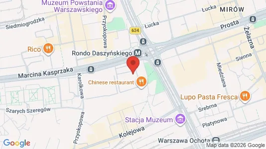 Apartments for rent i Warszawa Wola - kort over placeringen