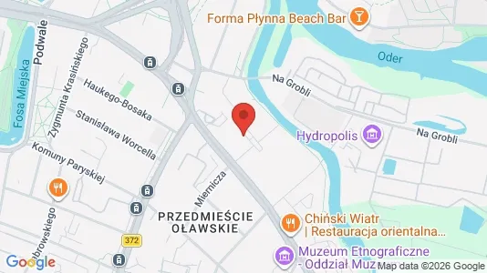 Apartments for rent i Wrocław - kort over placeringen