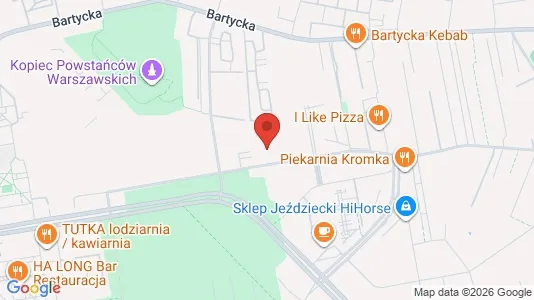 Apartments for rent i Warszawa Mokotów - kort over placeringen