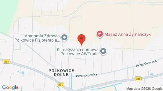Apartments for rent i Polkowicki - kort over placeringen