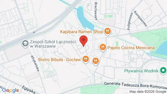 Apartments for rent i Warszawa Praga-Południe - kort over placeringen