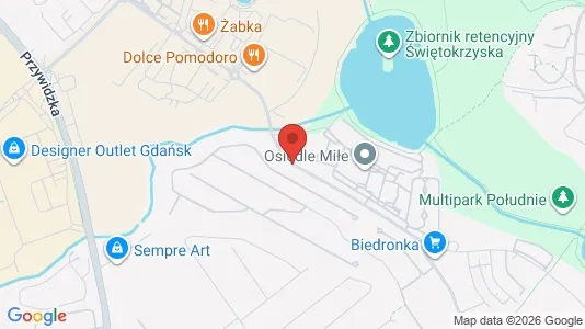 Apartments for rent i Gdańsk - kort over placeringen