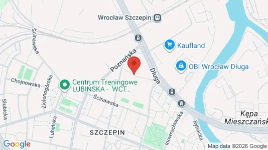Apartments for rent i Wrocław - kort over placeringen