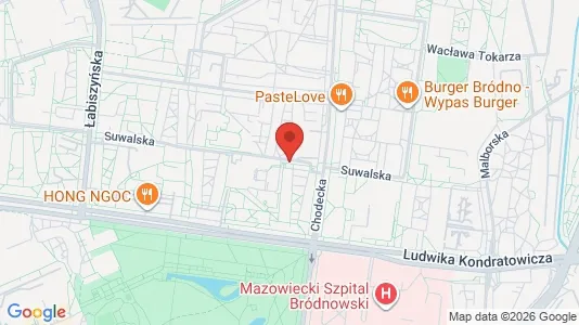 Apartments for rent i Warszawa Targówek - kort over placeringen