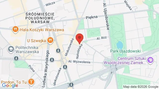 Apartments for rent i Warszawa Śródmieście - kort over placeringen