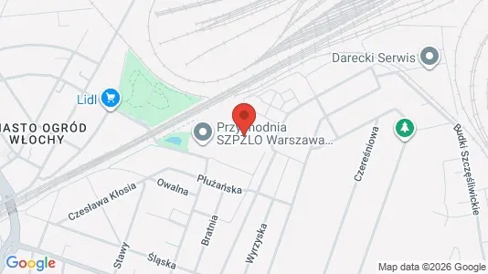 Apartments for rent i Warszawa Włochy - kort over placeringen