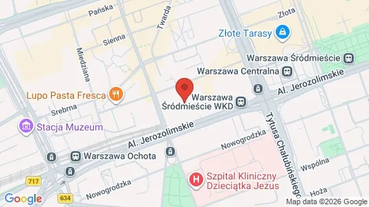 Apartments for rent i Warszawa Wola - kort over placeringen