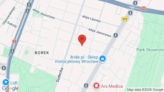 Apartments for rent i Wrocław - kort over placeringen