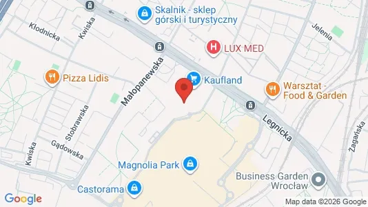 Apartments for rent i Wrocław - kort over placeringen