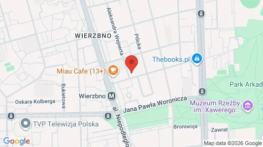 Apartments for rent i Warszawa Mokotów - kort over placeringen