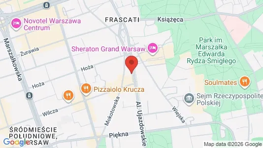 Apartments for rent i Warszawa Śródmieście - kort over placeringen