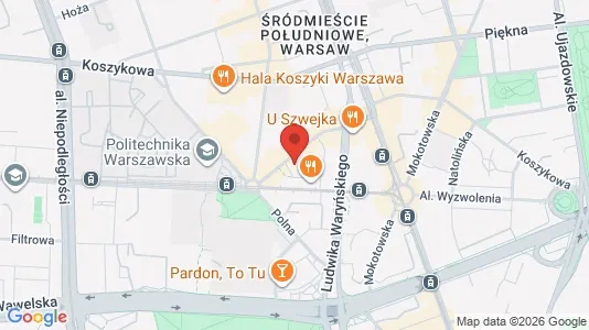 Apartments for rent i Warszawa Śródmieście - kort over placeringen