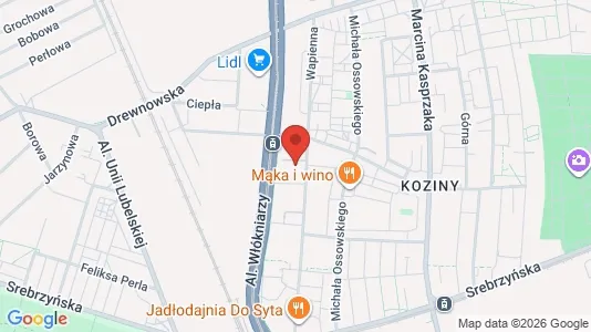 Apartments for rent i Łódź - kort over placeringen