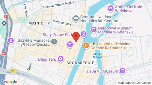 Apartments for rent i Gdańsk - kort over placeringen