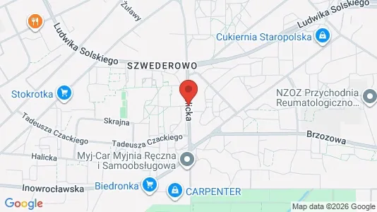 Apartments for rent i Bydgoszcz - kort over placeringen
