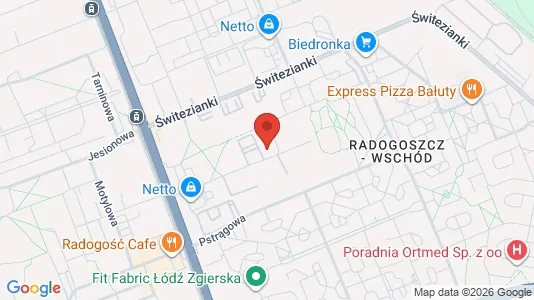 Apartments for rent i Łódź - kort over placeringen