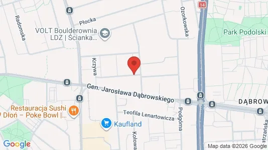 Apartments for rent i Łódź - kort over placeringen