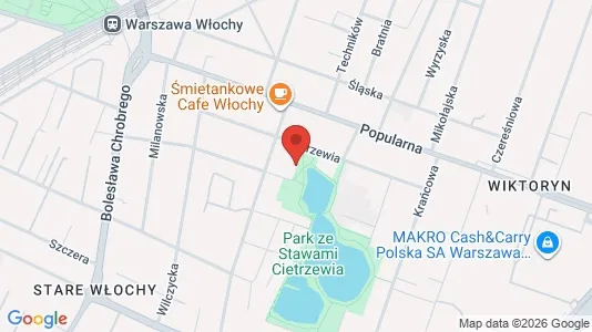 Apartments for rent i Warszawa Włochy - kort over placeringen