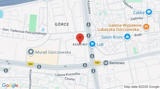 Apartments for rent i Warszawa Bemowo - kort over placeringen