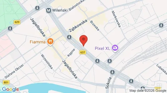 Apartments for rent i Warszawa Praga-Północ - kort over placeringen