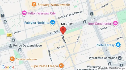 Rooms for rent i Warszawa Wola - kort over placeringen