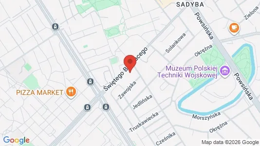 Apartments for rent i Warszawa Mokotów - kort over placeringen