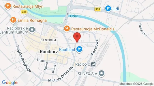 Apartments for rent i Raciborski - kort over placeringen