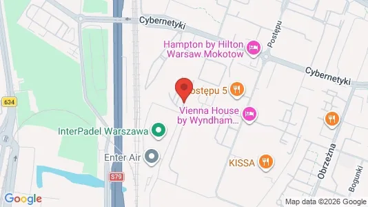 Apartments for rent i Warszawa Mokotów - kort over placeringen