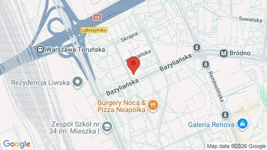 Apartments for rent i Warszawa Targówek - kort over placeringen