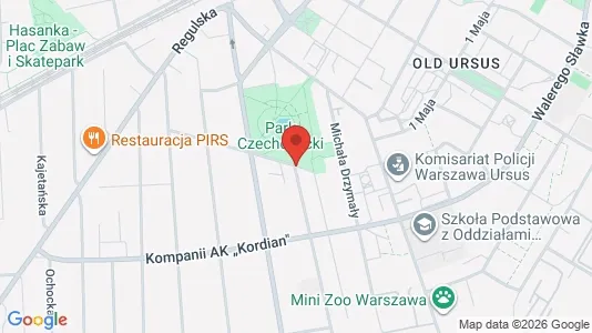 Apartments for rent i Warszawa Ursus - kort over placeringen