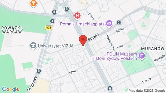 Apartments for rent i Warszawa Wola - kort over placeringen