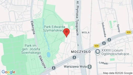 Apartments for rent i Warszawa Wola - kort over placeringen