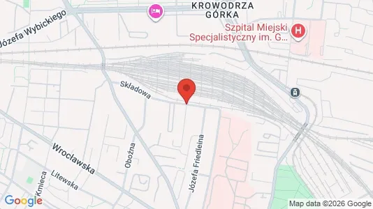 Apartments for rent i Kraków Krowodrza - kort over placeringen