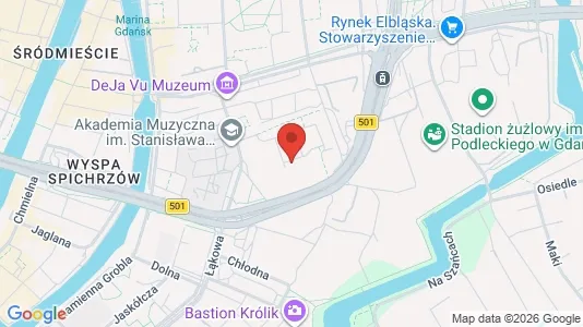 Apartments for rent i Gdańsk - kort over placeringen