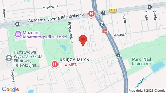 Apartments for rent i Łódź - kort over placeringen