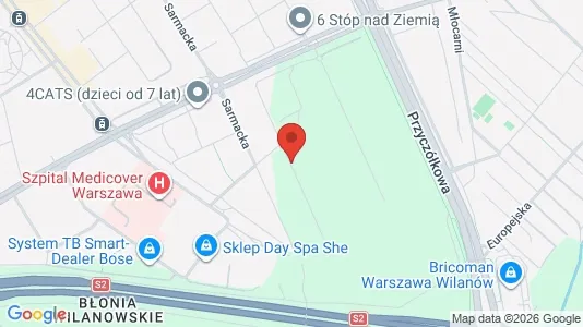 Apartments for rent i Warszawa Wilanów - kort over placeringen