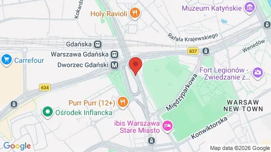 Apartments for rent i Warszawa Śródmieście - kort over placeringen