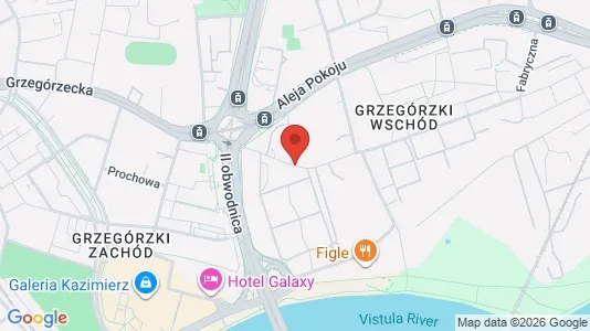 Apartments for rent i Kraków Śródmieście - kort over placeringen