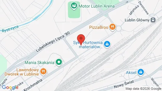 Apartments for rent i Lublin - kort over placeringen