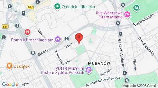 Apartments for rent i Warszawa Wola - kort over placeringen