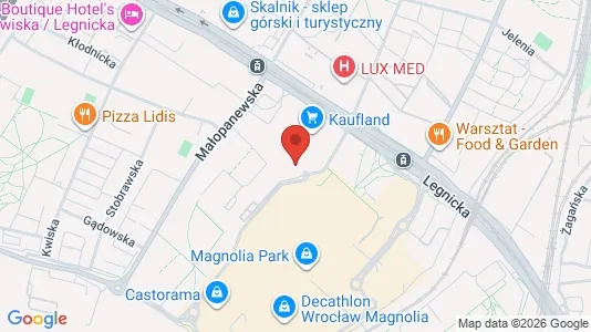 Apartments for rent i Wrocław - kort over placeringen